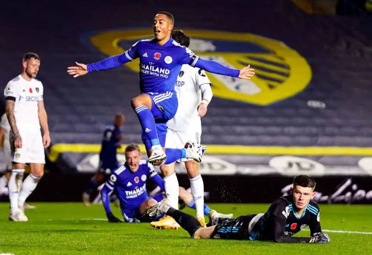 Leicester City's Youri Tielemans celebrates scoring his side's second goal of the game during the Premier League match at Elland Road, Leeds. 


Photo by Icon Sport - Elland Road - Leeds (Angleterre)