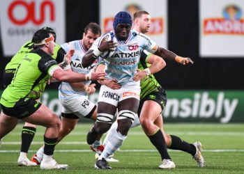 Ibrahim DIALLO of Racing 92 during the Scores Champions Cup match between Racing 92 and Connacht at Paris La Defense Arena on December 13, 2020 in Nanterre, France. (Photo by Baptiste Fernandez/Icon Sport) - Paris La Defense Arena - Paris (France)