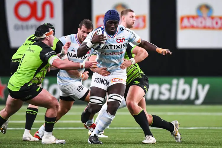 Ibrahim DIALLO of Racing 92 during the Scores Champions Cup match between Racing 92 and Connacht at Paris La Defense Arena on December 13, 2020 in Nanterre, France. (Photo by Baptiste Fernandez/Icon Sport) - Paris La Defense Arena - Paris (France)