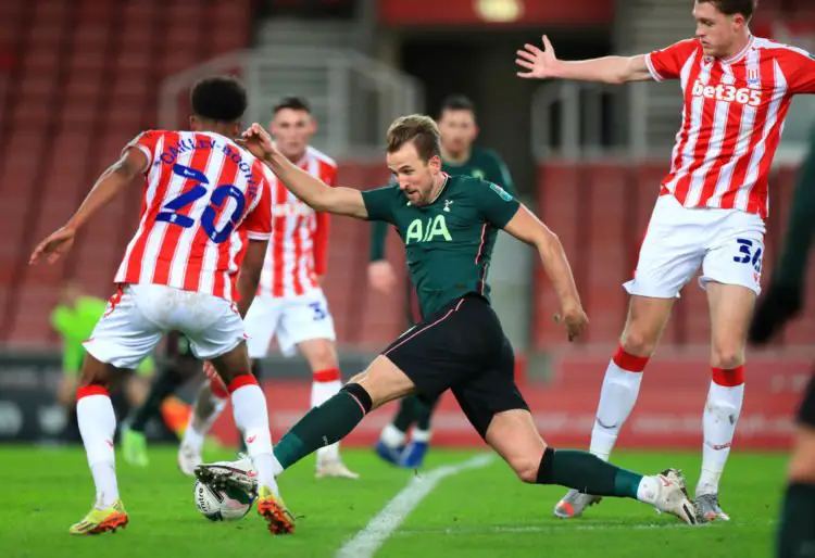 Tottenham Hotspur's Harry Kane in action during the Carabao Cup quarter-final match at the bet365 Stadium, Stoke on Trent. 
By Icon Sport - Bet365 Stadium - Stoke on Trent (Angleterre)