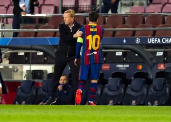 Ronald Koeman et Lionel Messi (FC Barcelona)
Photo by Icon Sport