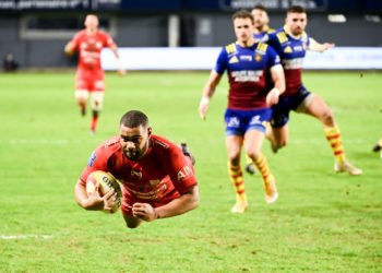 (Photo by Alexandre Dimou/Icon Sport) - Adrian SANDAY - Stade Aime Giral - Perpignan (France)