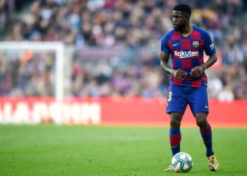 Samuel Umtiti of FC Barcelona  during the La Liga match between FC Barcelona and Getafe CF at Camp Nou on February 15, 2020 in Barcelona, Spain. (Photo by Pressinphoto/Icon Sport) - Samuel UMTITI - Camp Nou - Barcelone (Espagne)
