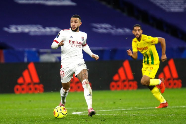 Memphis DEPAY of Lyon during the Ligue 1