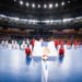 210118 Players of of Chile and of North Macedonia during line up ahead of the 2021 IHF World Handball Championship match between North Macedonia and Chile on January 18, 2021 in Cairo.
Photo: Mathias Bergeld / BILDBYRÅN / COP 200 / MB0093 


Photo by Icon Sport - --- -  (Egypte)