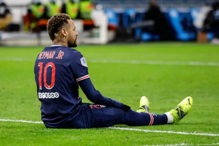 Neymar Jr of PSG during the League 1 soccer match between Olympique de Marseille and Paris Saint-Germain at empty Velodome stadium due to Coronavirus restriction, in Marseille,France on February 07, 2021.Photo by Patrick Aventurier/ABACAPRESS.COM 

Photo by Icon Sport - NEYMAR JR - Orange Vélodrome - Marseille (France)