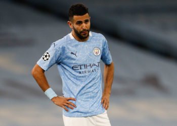 Riyad Marhez of Manchester City during the UEFA Champions League match at the Etihad Stadium, Manchester. Picture date: 21st October 2020. Picture credit should read: Darren Staples/Sportimage 
By Icon Sport - Riyad MAHREZ - Etihad Stadium - Manchester (Angleterre)