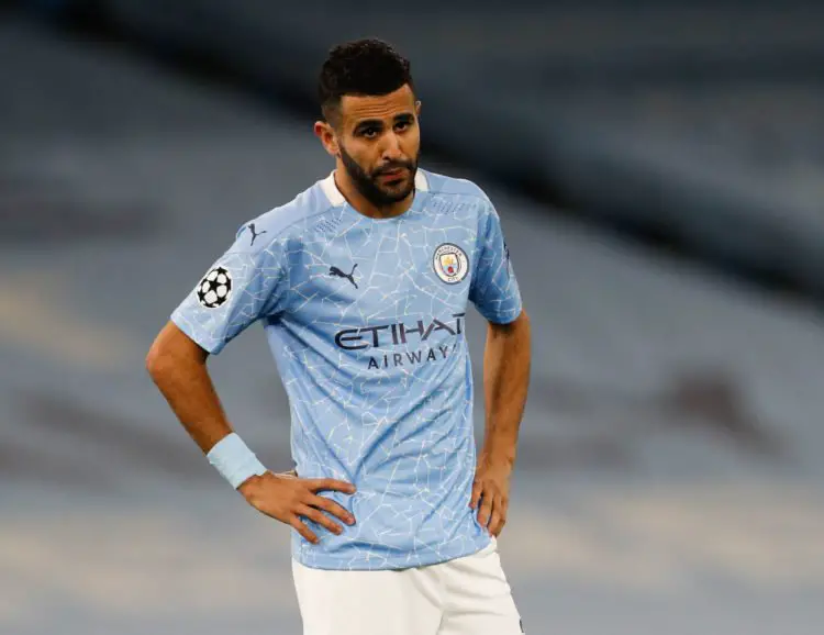Riyad Marhez of Manchester City during the UEFA Champions League match at the Etihad Stadium, Manchester. Picture date: 21st October 2020. Picture credit should read: Darren Staples/Sportimage 
By Icon Sport - Riyad MAHREZ - Etihad Stadium - Manchester (Angleterre)