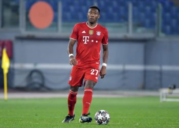 David Alaba of FC Bayern Munchen in action during the Champions League round of 16 football match between SS Lazio and Bayern Munchen at stadio Olimpico in Rome (Italy), February, 23th, 2021. Photo Andrea Staccioli / Insidefoto /Sipa USA 
By Icon Sport - David ALABA - Stadio Olimpico - Rome (Italie)