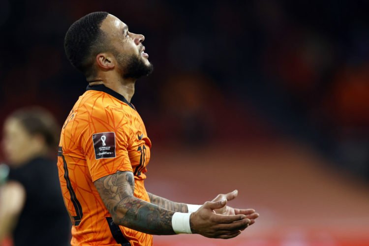 AMSTERDAM - Memphis Depay of Holland during the World Cup qualifying match between the Netherlands and Latvia at the Johan Cruijff Arena on March 27 in Amsterdam, Netherlands. ANP MAURICE VAN STEEN 

Photo by Icon Sport - Amsterdam ArenA - Amsterdam (Pays Bas)