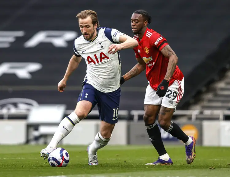 Harry Kane (Tottenham) face à Aaron Wan-Bissaka (and Manchester United)