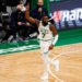 Feb 16, 2021; Boston, Massachusetts, USA; Boston Celtics guard Jaylen Brown (7) heads back up the court after hitting a three point basket against the Denver Nuggets rduring the third quarter at TD Garden. Mandatory Credit: Winslow Townson-USA TODAY Sports/Sipa USA 
By Icon Sport - Jaylen BROWN - TD Garden - Boston (Etats Unis)