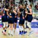 TEAM of France celebrate victory during the Olympic Games Women Qualifications match between France and Brazil on February 8, 2020 in Bourges, France. (Photo by Herve Bellenger/Icon Sport) - ---