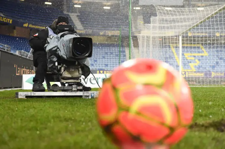 Illustration Camera film a ball during the Ligue 2 match between Sochaux and Toulouse at Bonal Stadium on January 25, 2021 in Montbeliard, France. (Photo by Sebastien Bozon/Icon Sport) - --- - Stade Auguste Bonal - Sochaux (France)