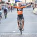 Dutch Taco van der Hoorn of Roompot-Nederlandse Loterij celebrates as he crosses the finish line to win the 85th 'Nationale Sluitingsprijs' Putte-Kapellen one day cycling race Tuesday 16 October 2018. In the traditional last race of the road cycling season 11 laps of 16,25 km are driven, adding up to 183,6km. Photo : Belga / Icon Sport