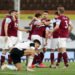 Burnley's Ashley Westwood (centre) celebrates scoring their side's first goal of the game during the Premier League match at Craven Cottage, London. Picture date: Monday May 10, 2021. 
Photo by Icon Sport - Craven Cottage - Londres (Angleterre)