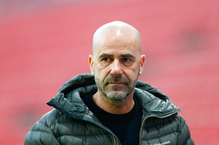 28 February 2021, Leverkusen: Football: Bundesliga, Bayer Leverkusen - SC Freiburg, Matchday 23 at BayArena. Leverkusen coach Peter Bosz before the match. Photo: Thilo Schmuelgen/Reuters/Pool/dpa - IMPORTANT NOTE: In accordance with the regulations of the DFL Deutsche Fußball Liga and/or the DFB Deutscher Fußball-Bund, it is prohibited to use or have used photographs taken in the stadium and/or of the match in the form of sequence pictures and/or video-like photo series. 
By Icon Sport - BayArena - Leverkusen (Allemagne)