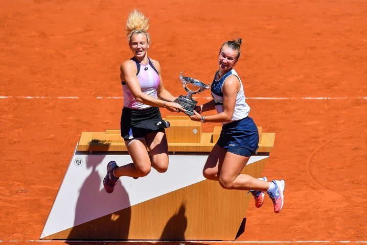 Katerina SINIAKOVA et Barbora KREJCIKOVA  (Photo by Baptiste Fernandez/Icon Sport)