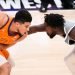 Phoenix Suns - Devin Booker et LA Clippers - Patrick Beverley Credit: Robert Hanashiro-USA TODAY Sports/Sipa USA  / Icon Sport