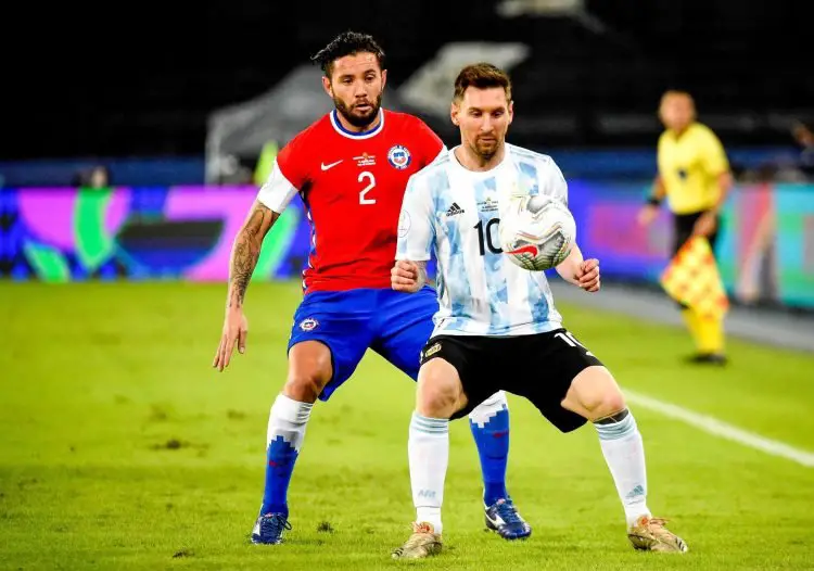 Lionel Messi lors de Argentine - Chili