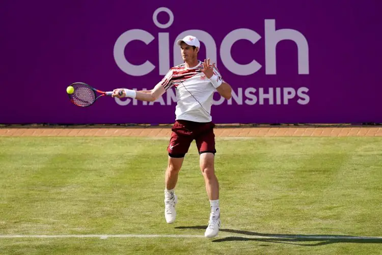 Andy Murray in action against Benoit Paire during day two of the cinch Championships at The Queen's Club, London. Picture date: Tuesday June 15, 2021. 
By Icon Sport - Andy MURRAY - Londres (Angleterre)