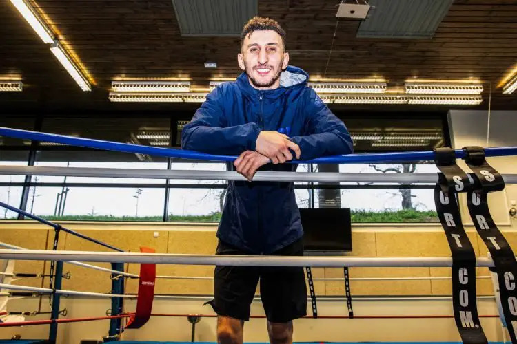 French boxer Sofiane OUMIHA during a training session at National Institute of Sport, Expertise and Performance (INSEP), in Paris, France on March 5th, 2020.
Photo : Icon Sport