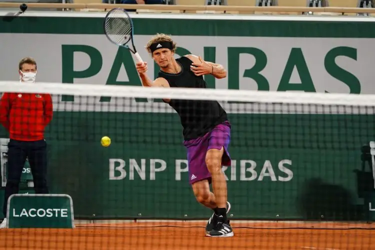 Alexander ZVEREV of Germany during the second round of Roland Garros at Roland Garros on June 4, 2021 in Paris, France. (Photo by Pierre Costabadie/Icon Sport) - Roland Garros - Paris (France)