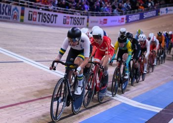 28 February 2020, Berlin: Cycling/track: World Championship, Omnium, women, finals, points race: The female drivers on the track. Photo: Sebastian Gollnow/dpa 


Photo by Icon Sport - --- - Berlin (Allemagne)