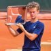 Lucas VAN ASSCHE of France celebrates with the trophy during the tenth round of Roland Garros at Roland Garros on June 12, 2021 in Paris, France. (Photo by Baptiste Fernandez/Icon Sport) - Roland Garros - Paris (France)