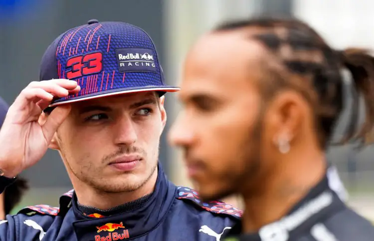 Red Bull Racing Max Verstappen et Mercedes - Lewis Hamilton 
Photo by Icon Sport