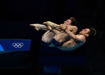 Tom Daley (right) et Matty Lee 
Photo by Icon Sport