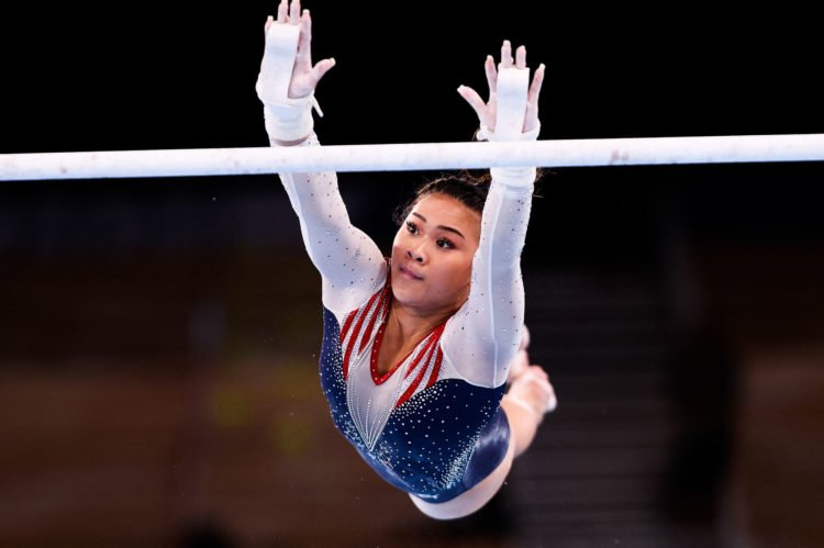 Sunisa Lee. Photo by Xinhua/Cao Can/ABACAPRESS.COM / Icon Sport