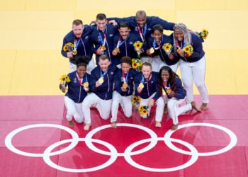 Equipe de France de judo médaillée d'or à Tokyo