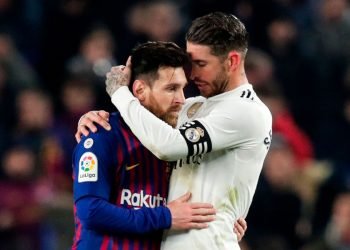 Sergio Ramos et Lionel Messi
