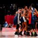 Équipe de France féminine de basket. Photo : August 2021. Efe/ABACAPRESS.COM// Enric Fontcuberta/ Icon Sport