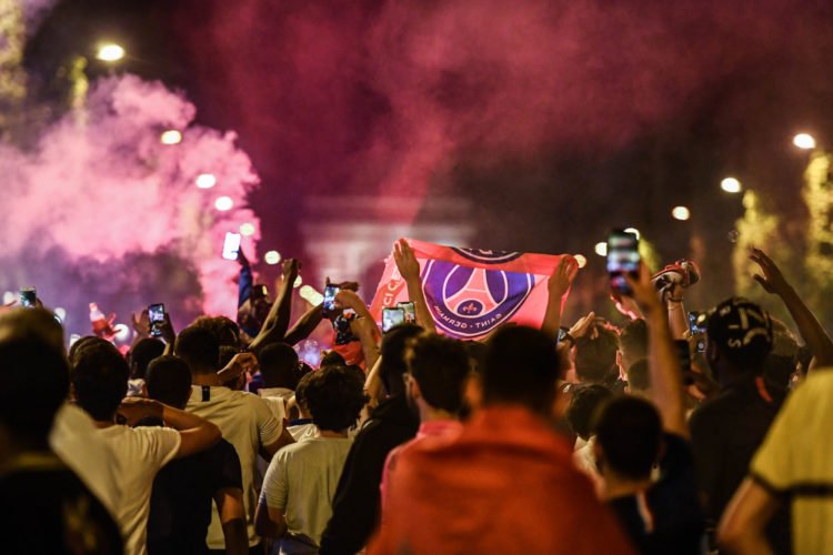 PSG Supporters (Photo by Anthony Dibon/Icon Sport)