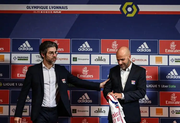 Juninho et Peter Bosz Olympique Lyonnais