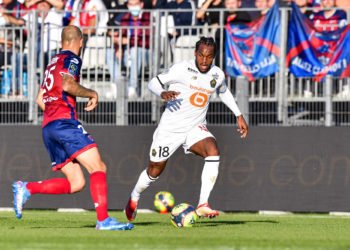 Renato Sanches en action face Clermont le 16 octobre 2021. Baptiste Fernandez/Icon Sport