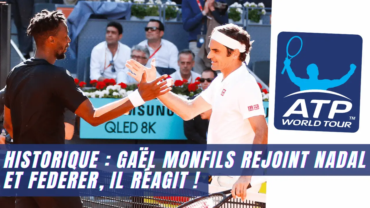 History: Gaël Monfils joins Rafael Nadal and Roger Federer, he reacts! thumbnail
