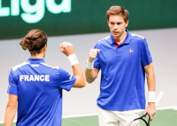 Pierre-Hugues Herbert et Nicolas Mahut vainqueurs de leur double en Coupe Davis. Gepa / Icon Sport