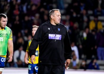 Jono Gibbes, l'entraineur de Clermont. Hugo Pfeiffer/Icon Sport