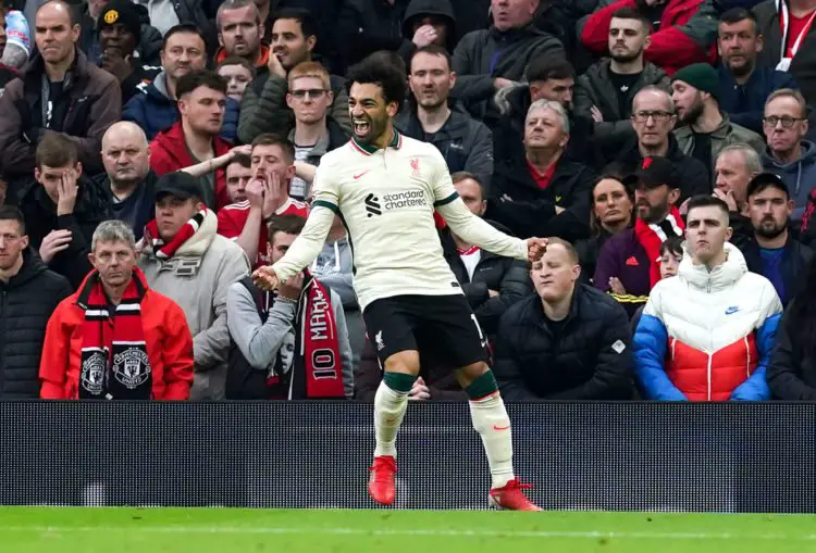 Mohamed Salah qui célèbre un but face à Manchester United. PA Images / Icon Sport