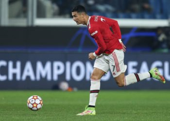 Cristiano Ronaldo pendant Atalanta-Manchester United en Ligue des Champions. Abaca / Icon Sport