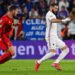 Karim Benzema face à la Belgique en Ligue des Nations.  Icon Sport