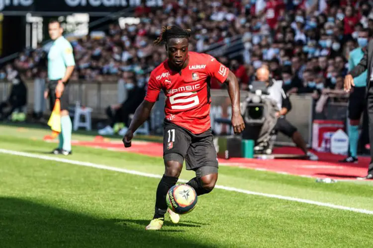 Jérémy Doku en Ligue 1 avec Rennes. Eddy Lemaistre/Icon Sport