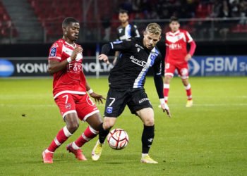 Gauthier Hein en action face à Valenciennes. Icon Sport