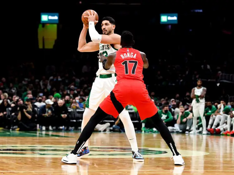 Enes Kanter avec les Boston Celtics. SUSA / Icon Sport