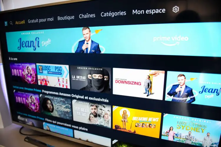 Amazon Prime Home Page illustration with Ligue 1 match and Trophee des Champions on July 29, 2021 in Paris, France. (Photo by Johnny Fidelin/Icon Sport) -  (France)