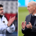 Mauricio Pochettino (gauche) et Zinedine Zidane (droite)