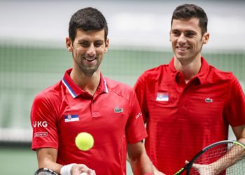 Les Serbes Novak Djokovic et Nikola Cacic